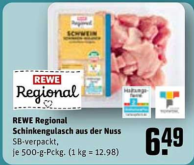 REWE Regional Schinkengulasch aus der Nuss