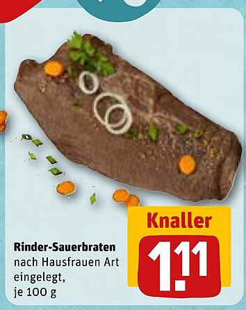 Rinder-Sauerbraten nach Hausfrauen Art