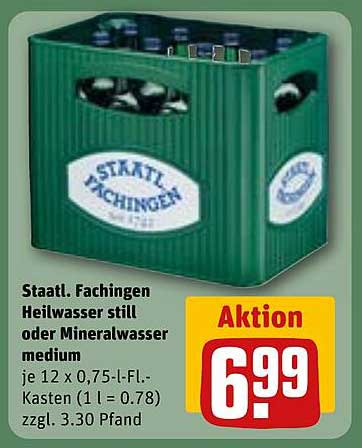 Staatl. Fachingen Heilwasser still oder Mineralwasser medium