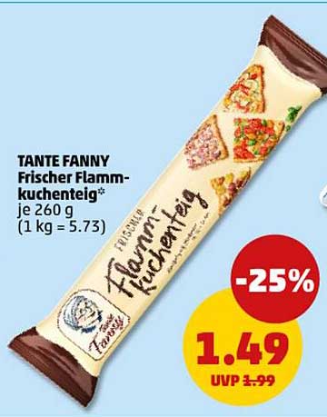 TANTE FANNY Frischer Flammkuchenteig