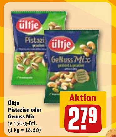 ültje Pistazien oder Genuss Mix