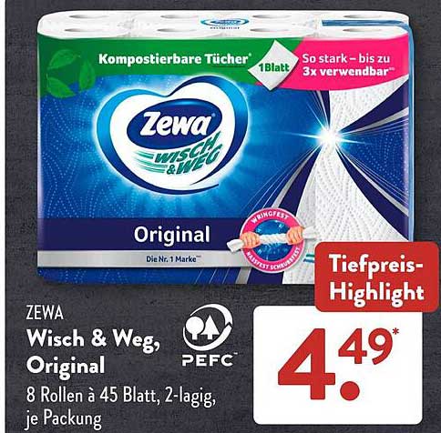 Zewa Wisch & Weg, Original