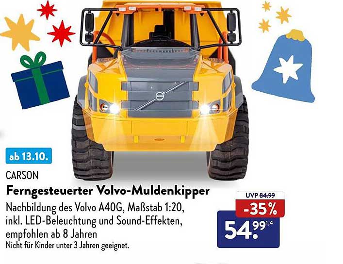 Ferngesteuerter Volvo-Muldenkipper