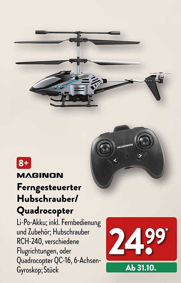 MAGINON Ferngesteuerter Hubschrauber/Quadrocopter