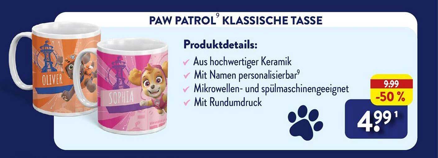 PAW PATROL® KLASSISCHE TASSE