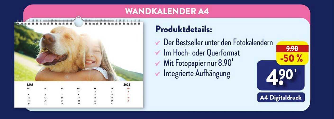 Wandkalender A4