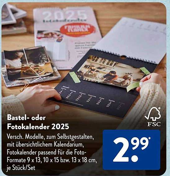 Bastel- oder Fotokalender 2025