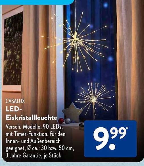 CASALUX LED-Eiskristalleuchte