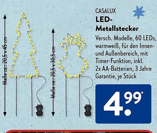 CASALUX LED-Metallstecker