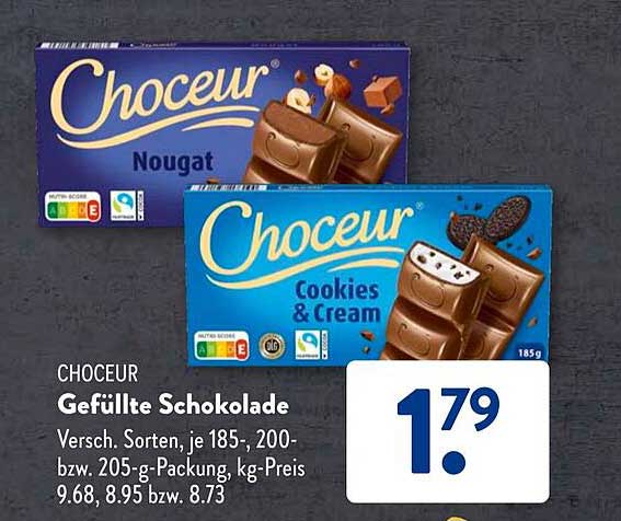 Choceur Gefüllte Schokolade