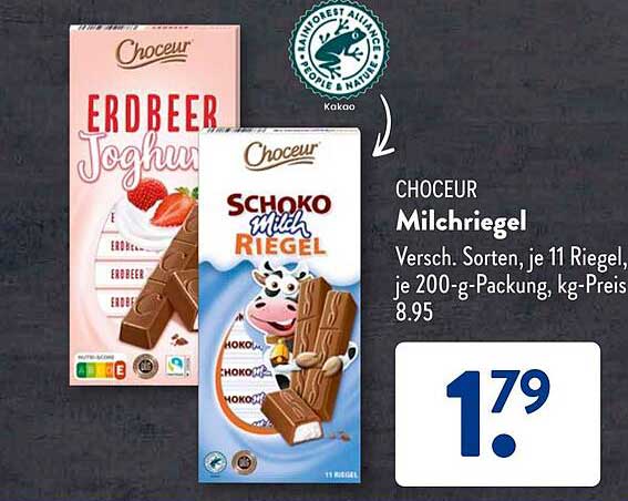 CHOCEUR Milchriegel