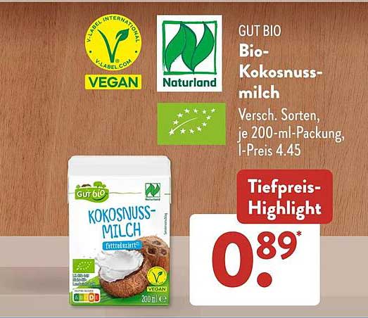 GUT BIO Bio-Kokosnussmilch