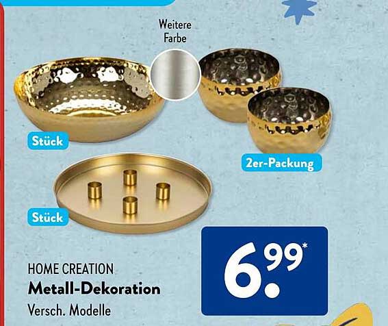 HOME CREATION Metall-Dekoration