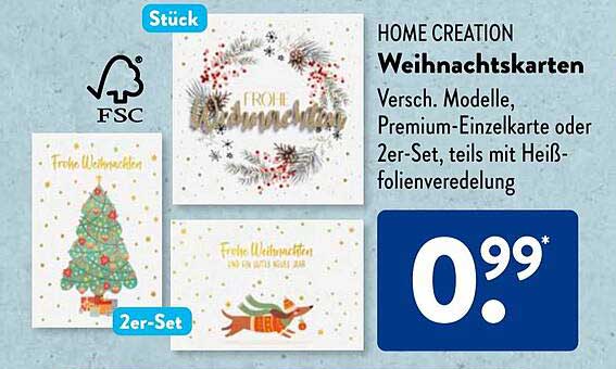 HOME CREATION Weihnachtskarten