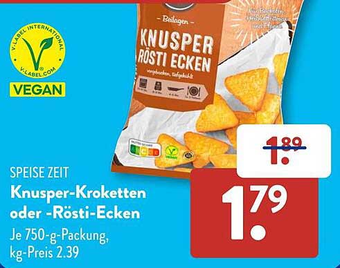 Knusper-Kroketten oder -Rösti-Ecken