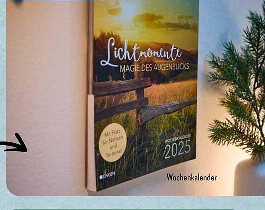 Lichtmomente Magie des Augenblicks Wochenkalender 2025