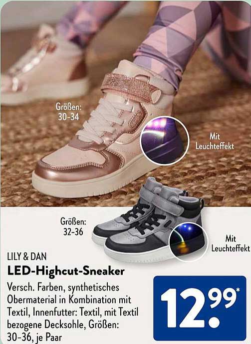 LILY & DAN LED-Highcut-Sneaker