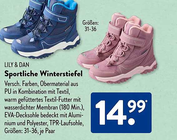 LILY & DAN Sportliche Winterstiefel