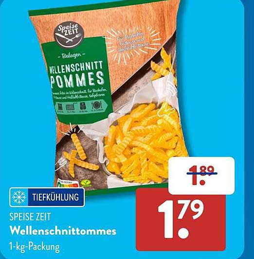 Speise Zeit Wellenschnitt Pommes