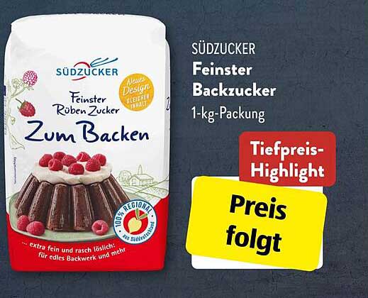 SÜDZUCKER Feinstes Backzucker