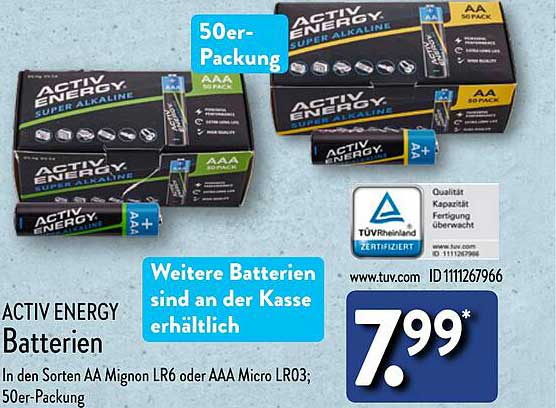 ACTIV ENERGY Batterien