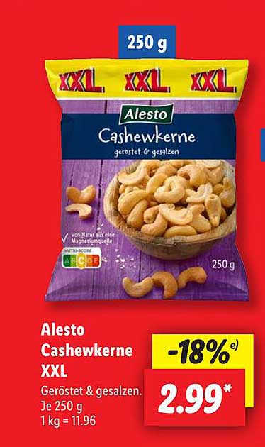 Alesto Cashewkerne XXL