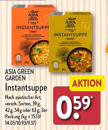 ASIA GREEN GARDEN Instant Suppe