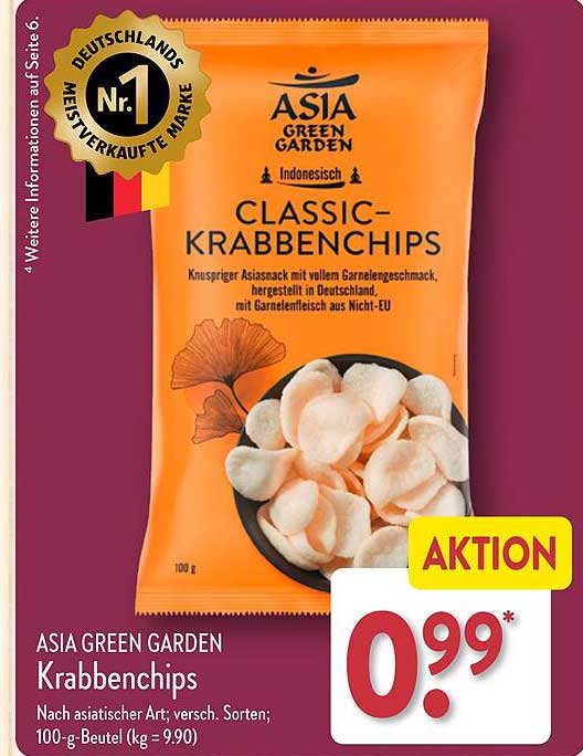 ASIA GREEN GARDEN Krabbenchips