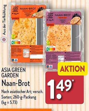 ASIA GREEN GARDEN Naan-Brot