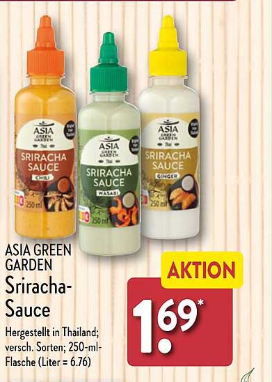 ASIA GREEN GARDEN Sriracha-Sauce