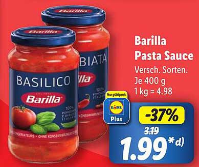 Barilla Pasta Sauce