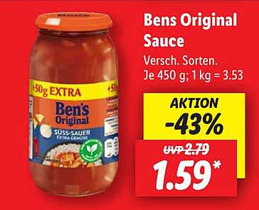 Bens Original Sauce