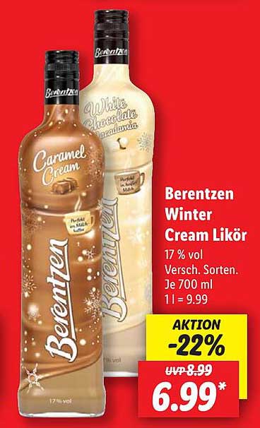 Berentzen Winter Cream Likör