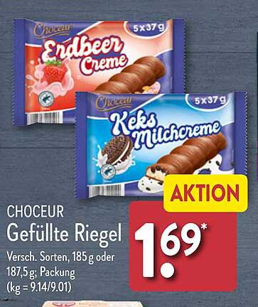 CHOCEUR Gefüllte Riegel