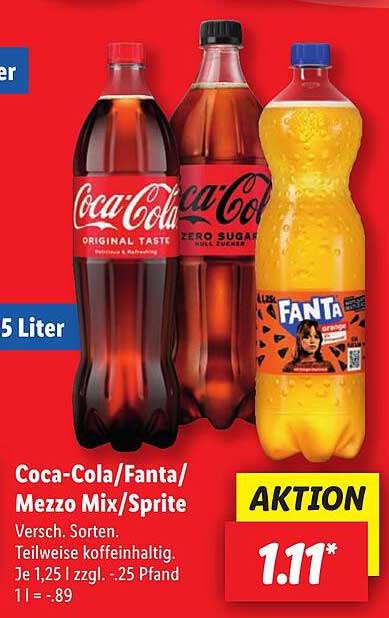 Coca-Cola/Fanta/Mezzo Mix/Sprite