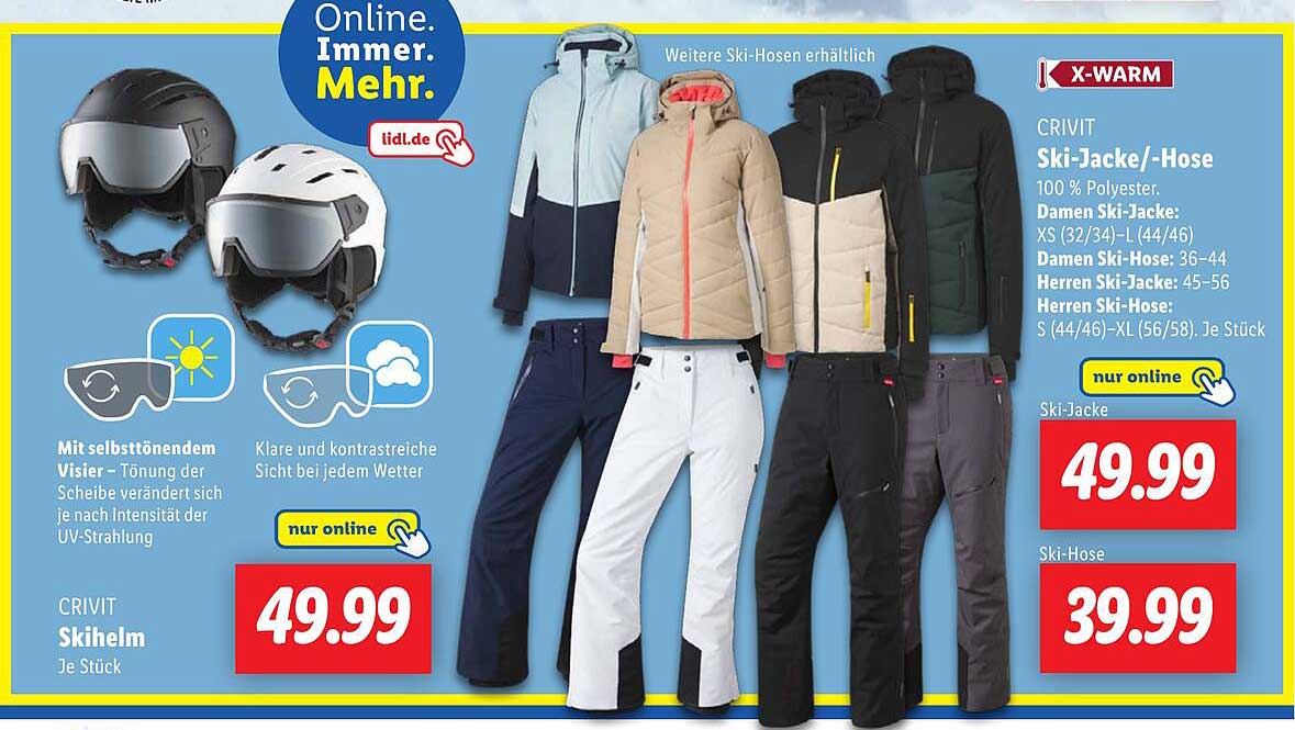 CRIVIT Ski-Jacke/Hose