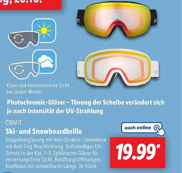 CRIVIT Ski- und Snowboardbrille