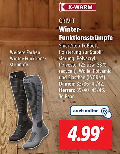 CRIVIT Winter-Funktionsstrümpfe