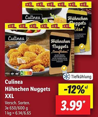 Culinea Hähnchen Nuggets XXL