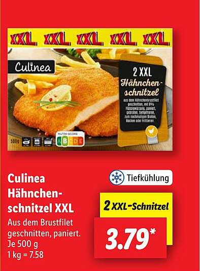 Culinea Hähnchen-Schnitzel XXL