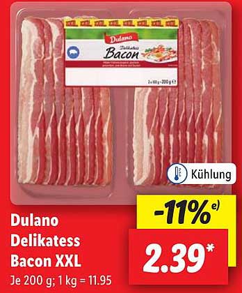 Dulano Delikatess Bacon XXL