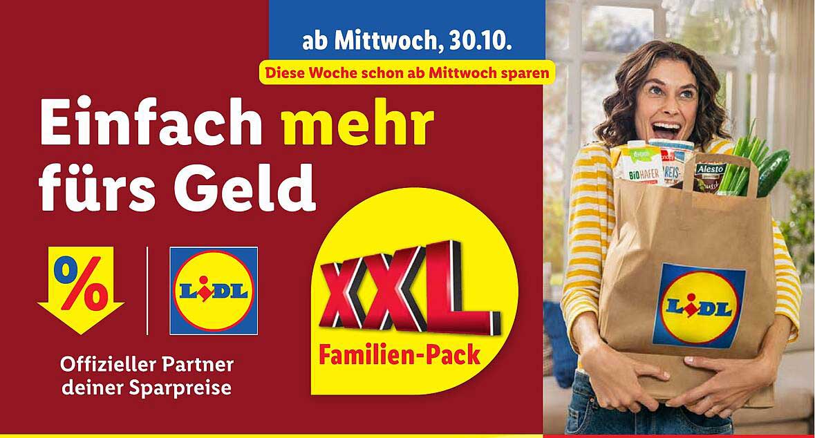 Einfach mehr fürs Geld  
XXL Familien-Pack