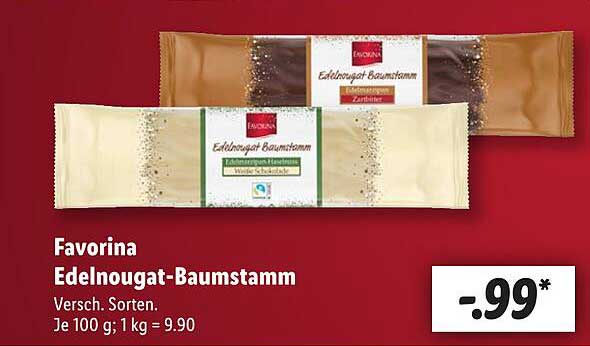 Favorina Edelnougat-Baumstamm