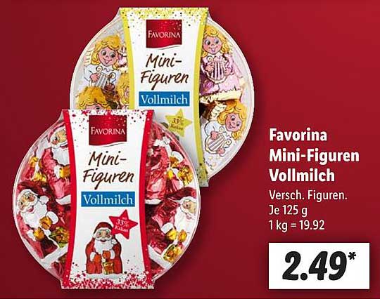 Favorina Mini-Figuren Vollmilch