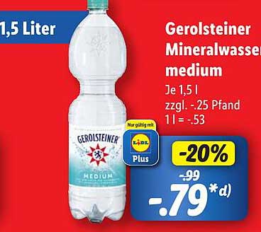 Gerolsteiner Mineralwasser medium