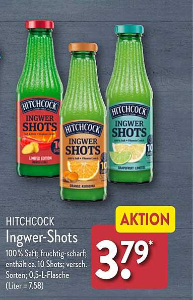 HITCHCOCK Ingwer-Shots