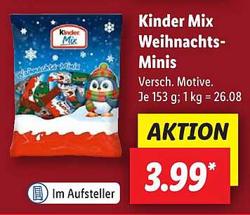 Kinder Mix Weihnachts-Minis