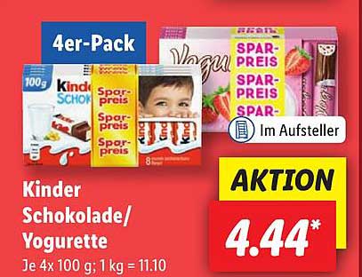 Kinder Schokolade/Yogurette