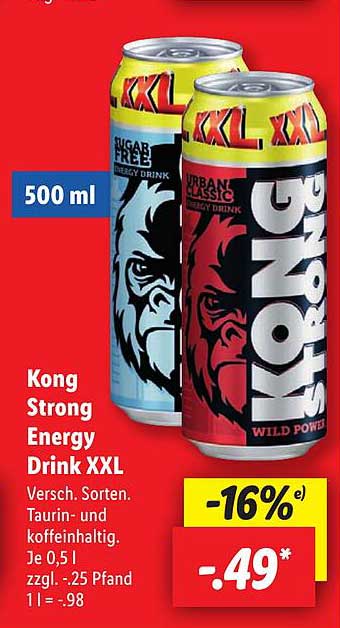 Kong Strong Energy Drink XXL