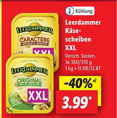 Leerdammer Käse-Scheiben XXL